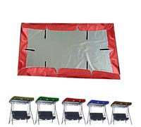 QSPNVFB Toldo De Columpio De Hollywood 142cm 190cm Techo De Repuesto para Columpio De Jardín Exterior, Cubierta para Balancín Balcón Patio 3 Plazas(Red,195x125 CM (77x49 Inch))