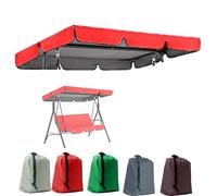 QSPNVFB Toldo De Columpio De Jardín, Columpio De Hollywood Funda De Techo 65cm 75cm 98cm Cubierta Superior De Balancín Hamaca Tela De Repuesto Impermeable(Red,142x120 CM (56x47In))