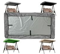 QSPNVFB Toldo De Repuesto para Columpio De Hollywood 190cm 210cm 3 Plazas Balancín De Jardín Funda De Techo, Cubierta De Repuesto para Columpio Exterior(Grey,191x120 CM (75x47In))