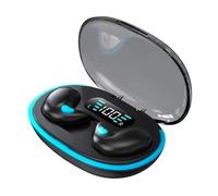 QSPORTPEAK Auriculares Invisibles Bluetooth 5.3 para Dormir, Micro Inalámbricos sin Sentido con Control Táctil, Reducción de Ruido, Impermeables IPX5 para un Mejor Sueño, Negro