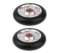 QSTDGVPW 1 Par de Ruedas de Reemplazo de Llanta de 100mm de con Rodamientos, Blanco