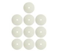 QSTDGVPW 10 Marcadores Planos Multiusos de 5,9 Pulgadas, Conos Entrenamiento Futbol Conos Planos para Entrenamiento de Velocidad Y Agilidad en Fútbol, Blanco