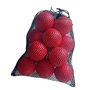 QSTDGVPW 15 Pelotas de Golf para Practicar, Equipo Ligero para Niños, con Bolsa con Cordón, Accesorios de 4,2 Cm, Rojo