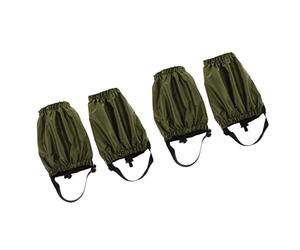 QSTDGVPW 2 Pares de Fundas Impermeables Y a Prueba de Polvo para Botas de Montaña - Ideales para Senderismo, Escalada Y Actividades Al Aire Libre, Ejercito Verde