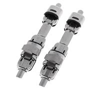QSTDGVPW 2 Portacarretes de Acero Inoxidable para Cañas de Pescar de Lanzamiento, Curricán Y Surfcasting, Blanco