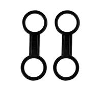 QSTDGVPW 2X Sujetadores de Silicona para Tubo de Snorkel, Color Negro