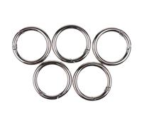 QSTDGVPW 5 Piezas de Clip Redondo de Aleación de Zinc para Camping, Senderismo, Llavero, Mosquetón, Hebilla para Llaves, para Pesca Y, 44 mm