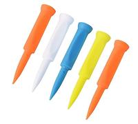 QSTDGVPW 5 Tees de Golf para Simulador de Golf, Fáciles de Instalar, Tees Profesionales para Interiores, Alfombras de Golf para Césped Artificial en El Jardín, Colorful