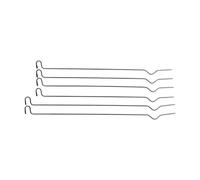 QSTDGVPW 6 Piezas de Varillas para Toldo, Accesorios para Marco de Ventana de Tienda de Techo de Acero, Soporte de Ventana de Repuesto, Poste con, Mat