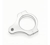QSTDGVPW Amortiguador de Motocicleta con Soporte CNC Abrazadera de Aluminio Diseño Compacto y Seguro de Montaje Adecuado para Talleres Personalización y Carretera, 42MM