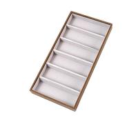 QSTDGVPW Bandeja Expositora para Gafas, Organizador de Almacenamiento para Gafas, 6 pares