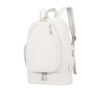 QSTDGVPW Bolsa de Tenis, Mochila de Viaje, para 3 Raquetas, Bolsillo Lateral con Compartimento para Zapatos, para Entrenamiento, Raquetas de Bádminton, Entrena, Beige
