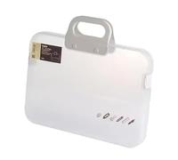 QSTDGVPW Caja de Almacenamiento Portátil A4, Estuche Impermeable Multifuncional para Cartas, álbumes de Recortes Y Accesorios de Fotografía con Broches. Artícu, Transparente