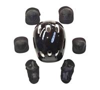 QSTDGVPW Casco para Bicicleta Infantil Casco Conjunto Protector Cómodo Liviano con Rodilleras y Codilleras Interior Suave Material PP Apto para Niños y