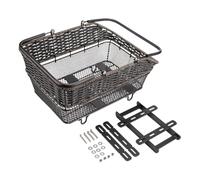 QSTDGVPW Cesta Portaequipajes Universal para La Parte Trasera del Vehículo, 45 X 32,5 X 20 Cm, Ideal para Viajes, Desplazamientos Diarios Y Actividades Al Aire, PP y Metal