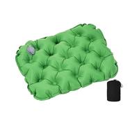 QSTDGVPW Cojín Inflable para Asiento de Oficina, Cojín Plegable para Asiento de Coche, Cojín de Aire para Mochilero, Asiento de Estadio para Exteriores, Suelo, Verde
