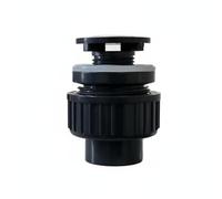 QSTDGVPW Conector de Acuario Pasamuros Accesorio Acoplamiento Junta Silicona Estanqueidad Instalación Sencilla en PVC Apto para Acuarios Proyectos DIY Jardinería Hidropónica y Depósitos, 25MM