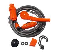 QSTDGVPW Conjunto Genérico de Ducha para Coche DC12V, Kit de Ducha de Viaje para Exteriores de 36W, Ducha Práctica para Acampar, Ideal para Actividades Al Aire, Naranja