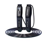 QSTDGVPW Cuerda para Saltar con Mango Ergonómico, Equipo de Fitness para Entrenamiento, Hogar, Actividades Al Aire Libre Y Gimnasio, Negro