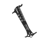 QSTDGVPW Dispositivo de Medición del Desgaste de La Cadena de Bicicleta, Comprobador Y Medidor de Cadena 3 en 1, Negro