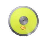 QSTDGVPW Equipo de Entrenamiento de Lanzamiento de Nailon de 1,5 Kg, Fácil de Agarrar, con Aro Y Centro de Acero para Practicar en Campamentos de Verano, Amarillo