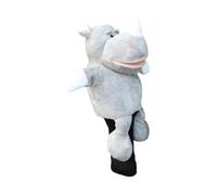 QSTDGVPW Funda para Palo de Golf con Diseño de Animal para Proteger La Madera Durante El Golf, Rinoceronte Blanco