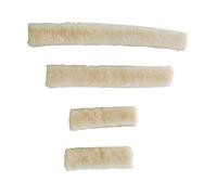 QSTDGVPW Fundas de Cabezada para Caballos con Muserola Y Medias Acolchadas. Material: Felpa. Ideales para Uso en Cuadra, Entrenamiento Y Uso Diario, Beige