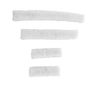 QSTDGVPW Fundas de Cabezada para Caballos con Muserola Y Medias Acolchadas. Material: Felpa. Ideales para Uso en Cuadra, Entrenamiento Y Uso Diario, Blanco