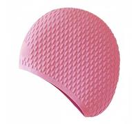QSTDGVPW Gorro de Natación de Silicona para Adultos con Alta Flexibilidad Resistencia al Agua Diseño Liso Apto para Cabellos Largos Adecuado para Mujeres y Ejercicios en Agua, Rosa