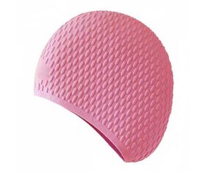 QSTDGVPW Gorro de Natación de Silicona para Adultos con Alta Flexibilidad Resistencia al Agua Diseño Liso Apto para Cabellos Largos Adecuado para Mujeres y Ejercicios en Agua, Rosa