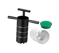 QSTDGVPW Hoyo de Golf Portátil, Taza de Acero con Marcas Y Mango Desmontable, para Greens de Golf Al Aire Libre Y Jardín, 4 Inch Three Hole