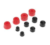 QSTDGVPW Juego de 10 Bujes de Repuesto para Monopatín, Bujes de Cilindro para Ejes, Rojo 85AA