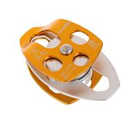 QSTDGVPW Juego de 2 Poleas Dobles con Capacidad de 32 KN para Escalada Y Aparejo, Oro, 1 Pieza