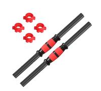 QSTDGVPW Juego de Pesas con Mango para Mancuernas, Accesorio Resistente con 4 Collares, Barra para Entrenamiento de Fuerza, Fitness, Gimnasio, 2X, 35cm