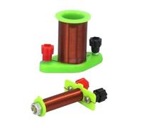 QSTDGVPW Kit de Demostración de Bobina de Inducción Electromagnética. Herramienta de Física para Actividades de Aprendizaje. Bobina Resistente.