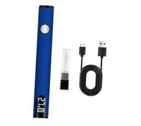 QSTDGVPW Kit de Soldador USB Recargable con Pantalla Digital, Mini Bolígrafo de Batería, Soldador Inalámbrico para Soldar Y Reparar, Azul