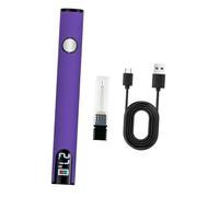 QSTDGVPW Kit de Soldador USB Recargable con Pantalla Digital, Mini Bolígrafo de Batería, Soldador Inalámbrico para Soldar Y Reparar, PÚrpura