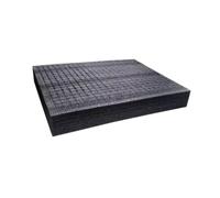 QSTDGVPW Lámina de Espuma Plegable para Embalaje, Forrada con Esponja, Bloque de Espuma para Embalaje, Almohadilla de Espuma, Almohadillas de Inserción para Es, 33 Cm X 25 Cm X 4 Cm