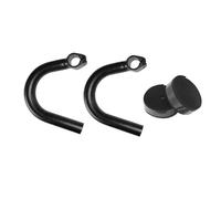 QSTDGVPW Manillar de Aleación de Aluminio, Cómodo Agarre, Barra de Apoyo con ángulo Externo, para Montar, Cinta de Manillar Negra