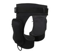 QSTDGVPW Pantalones Cortos de Buceo Técnico Negros con Cinturón Ajustable Y Anillas en D, Pantalones Cortos de Neopreno de 3 Mm para Snorkel, Piragüismo Y Nata