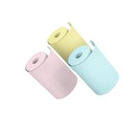 QSTDGVPW Papel para Impresora Label Makers Papel para Imprimir Pegatinas Papel para Imprimir para Niños Tareas Escolares Diario Textos Foto Código, Color pegajoso 3 piezas.