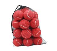 QSTDGVPW Paquete de 20 Pelotas de Tenis para Entrenamiento Y Ejercicio, 6,4 Cm de Diámetro, Ideales para Actividades Al Aire Libre, Rojo