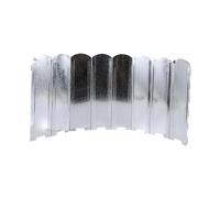 QSTDGVPW Paraviento para Estufa de Campamento con Bloqueador de Viento de Hierro Diseño Plegable y Bordes Suaves para Adecuado para Mochilero, Plata, 60 Cm de Altura