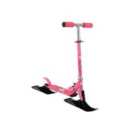 QSTDGVPW Patinete para Niños Tabla de Nieve Infantil Trineo Convertible de Juguete con Manillar Ajustable y Absorción de Impactos Hecho, Rosa Roja