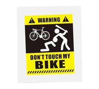 QSTDGVPW Pegatina para Bicicleta No Toques Mi Bicicleta, Pegatina de Advertencia Autoadhesiva 3D para Bicicleta, Ciclismo, Bicicleta de Carretera, BMX, Style B