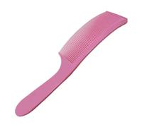 QSTDGVPW Peine Profesional para Corte de Cabello Peine Curvo Peine con Mango Ergonómico y Peine Antiestático Resistente al Adecuado para, Rosa