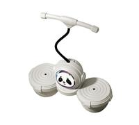 QSTDGVPW Pogo Ball con Asa para Niños Y Niñas con Bomba de Aire. Juguete para Salto de Altura. Barra de Pogo para Ejercitar El Equilibrio en Interiores Y Exter, Blanco