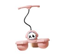 QSTDGVPW Pogo Ball con Asa para Niños Y Niñas con Bomba de Aire. Juguete para Salto de Altura. Barra de Pogo para Ejercitar El Equilibrio en Interiores Y Exter, Rosa