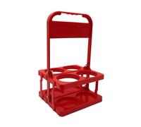 QSTDGVPW Portabotellas Deportivo Portabotellas Plegable Portabotellas Organizador Portabebidas Capacidad para hasta 4 Botellas para Gimnasio Picnic, Rojo