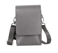 QSTDGVPW Riñonera con Cinturón para Peluqueros, Barberos Y Salones de Belleza. Estuche Porta Tijeras con 4 Compartimentos Desmontables, gris
